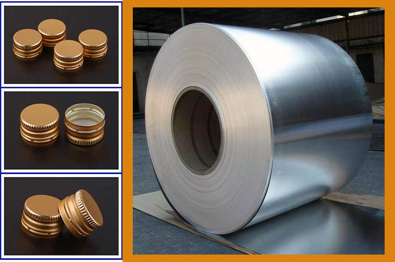 ROPP Cap closure Printed aluminum sheet