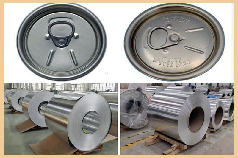 5182 5052 H48 Bobina de Aluminio para Tapas de Latas